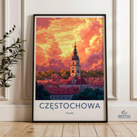 Częstochowa Poster | Poland Wall Art | Europe Decor