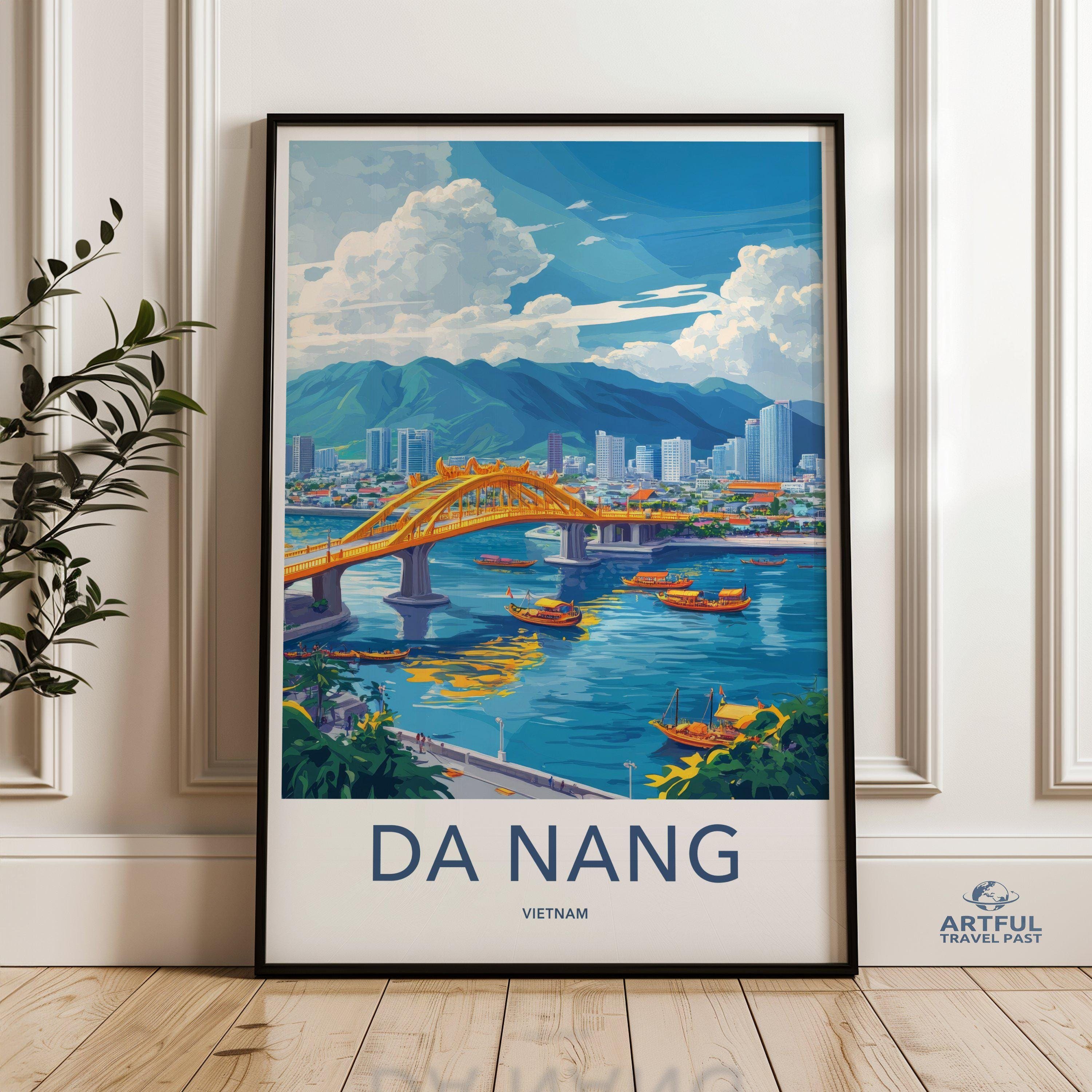 Da Nang Poster - Vietnam Wall Art
