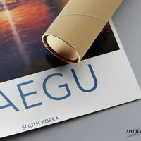 Daegu Poster - South Korea Wall Art