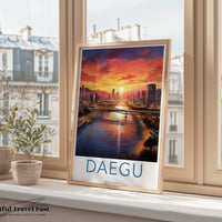 Daegu Poster - South Korea Wall Art