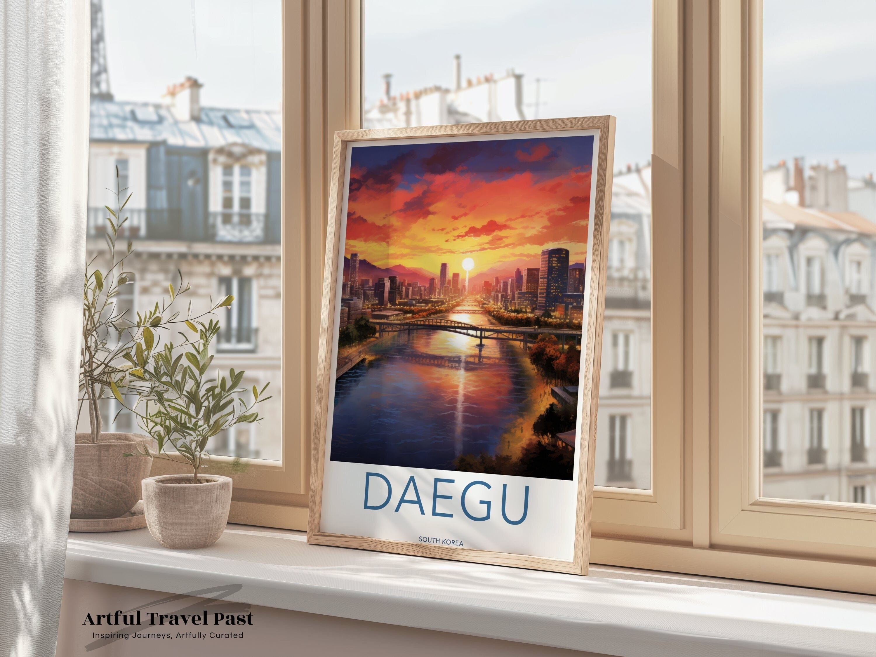 Daegu Poster - South Korea Wall Art
