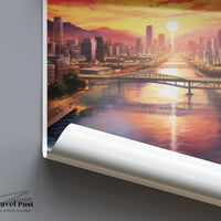 Daegu Poster - South Korea Wall Art