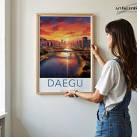 Daegu Poster - South Korea Wall Art