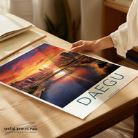 Daegu Poster - South Korea Wall Art