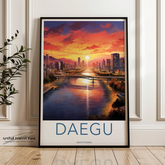 Daegu Poster - South Korea Wall Art