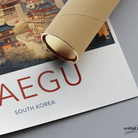 Daegu Poster - South Korea Wall Art