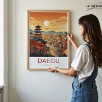 Daegu Poster - South Korea Wall Art