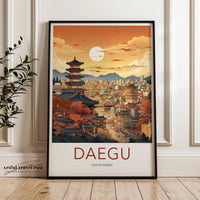 Daegu Poster - South Korea Wall Art