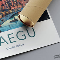 Daegu Poster - South Korea Wall Art