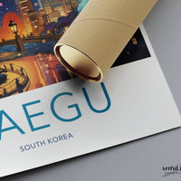 Daegu Poster - South Korea Wall Art