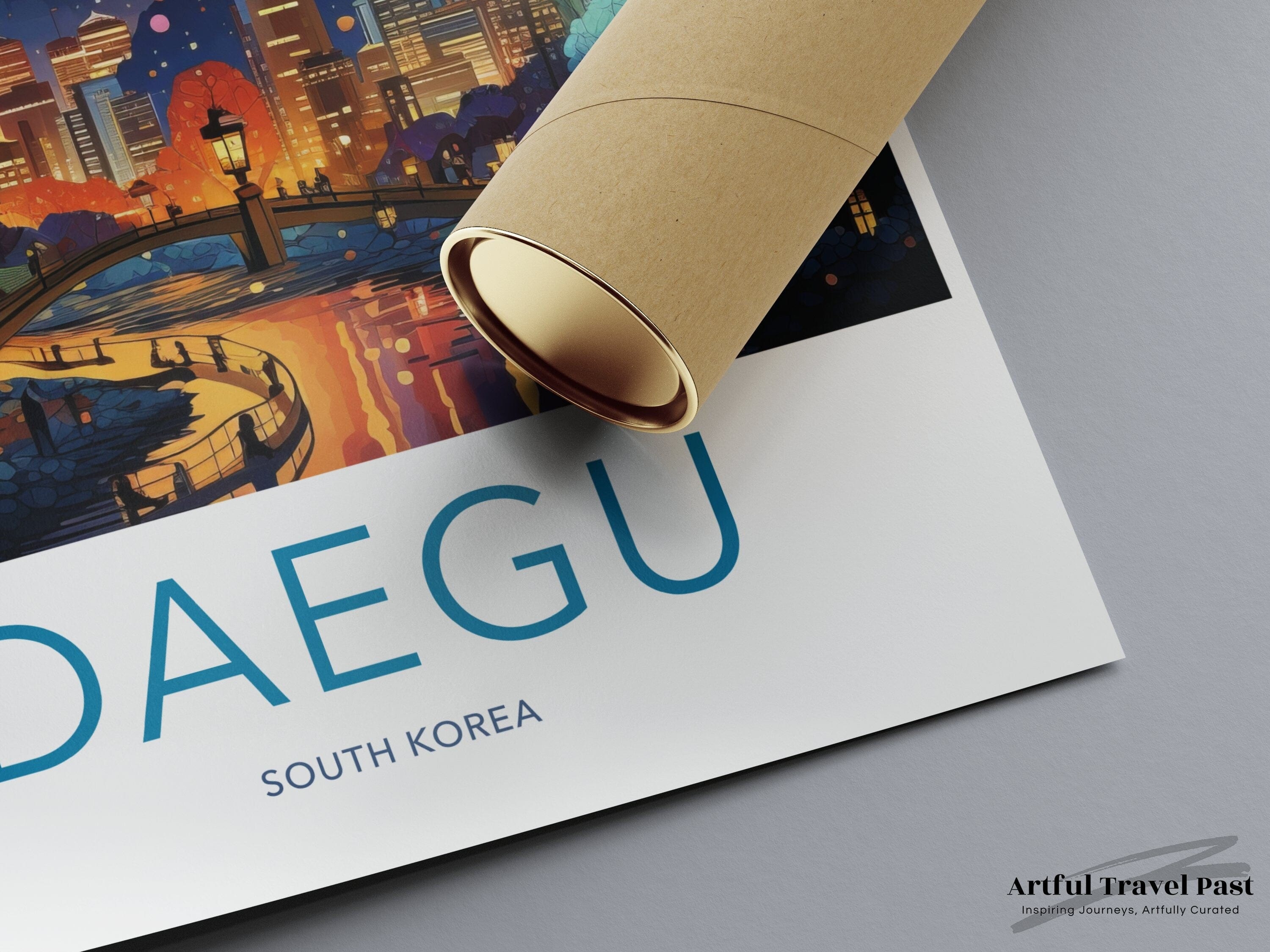 Daegu Poster - South Korea Wall Art