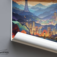 Daegu Poster - South Korea Wall Art