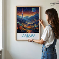 Daegu Poster - South Korea Wall Art