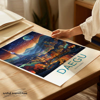 Daegu Poster - South Korea Wall Art