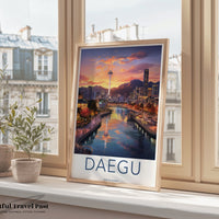 Daegu Poster - South Korea Wall Art