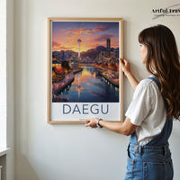 Daegu Poster - South Korea Wall Art