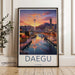 Daegu Poster - South Korea Wall Art