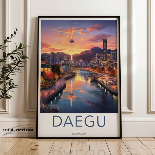 Daegu Poster - South Korea Wall Art