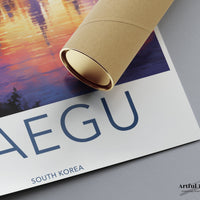 Daegu Poster - South Korea Wall Art