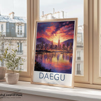 Daegu Poster - South Korea Wall Art