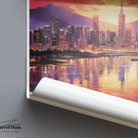 Daegu Poster - South Korea Wall Art