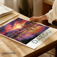 Daegu Poster - South Korea Wall Art