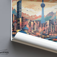 Daegu Poster | South Korea Wall Art | Asia Decor