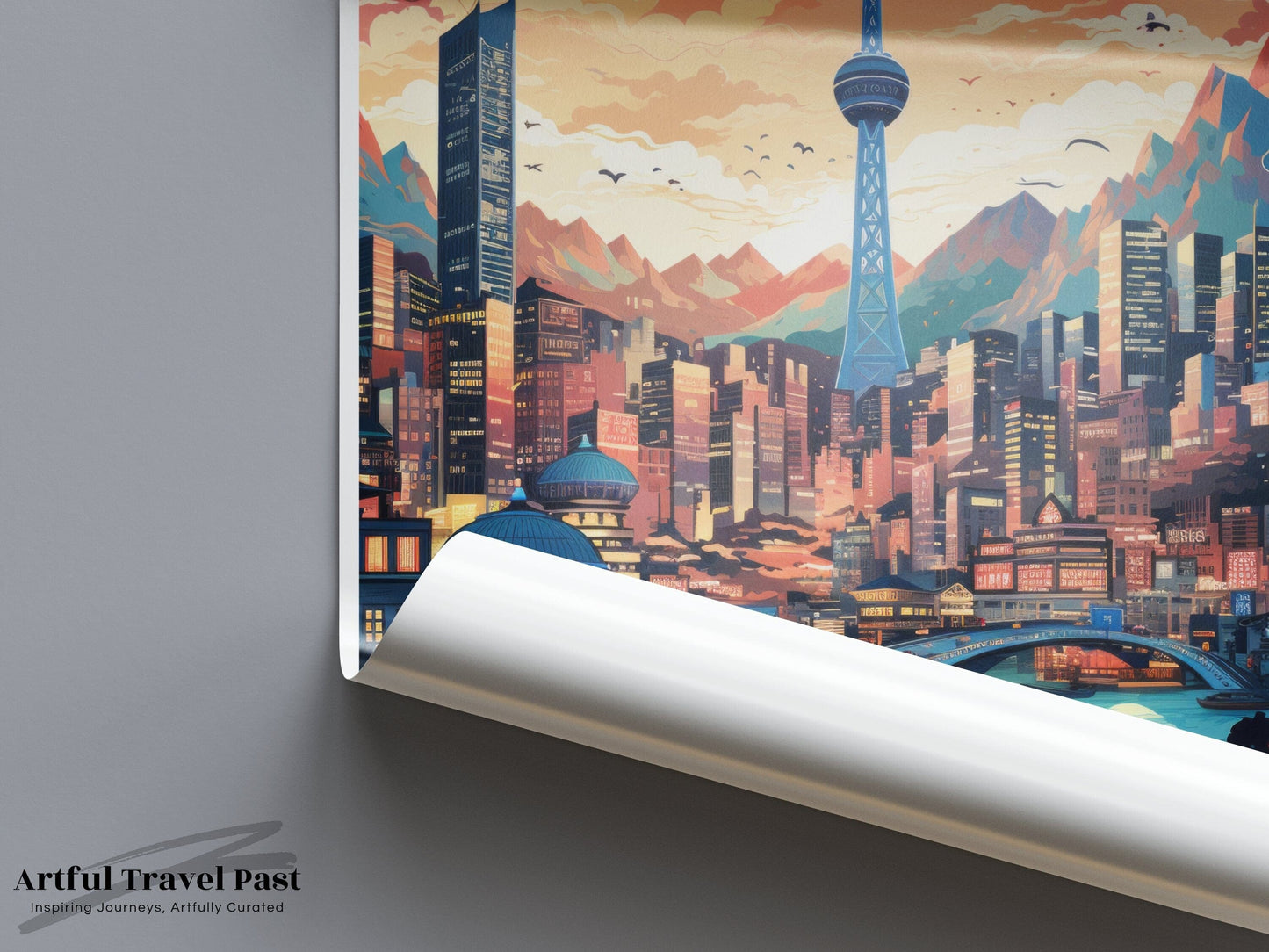 Daegu Poster | South Korea Wall Art | Asia Decor