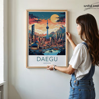Daegu Poster | South Korea Wall Art | Asia Decor