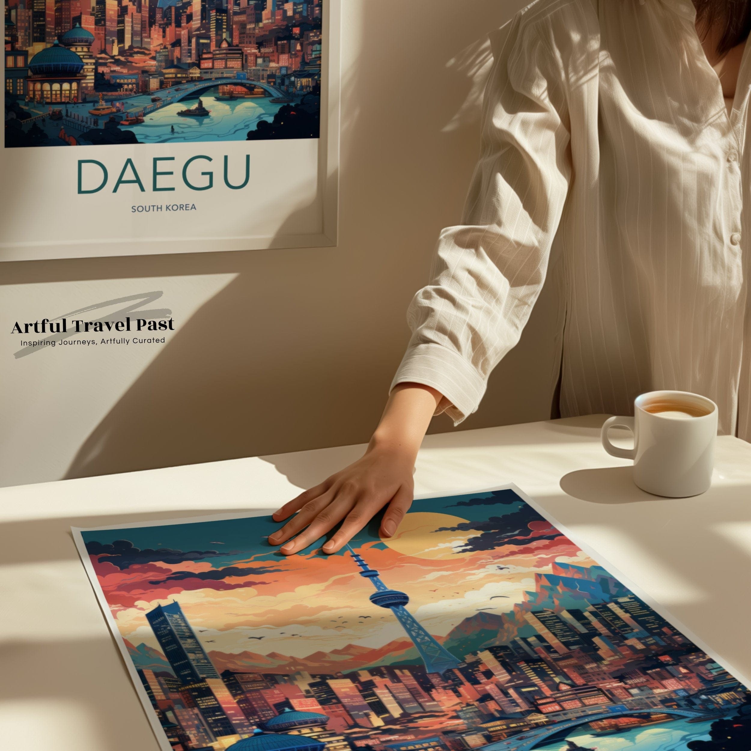 Daegu Poster | South Korea Wall Art | Asia Decor