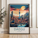 Daegu Poster | South Korea Wall Art | Asia Decor