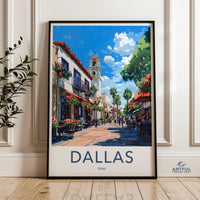 Dallas Poster - Texas Wall Art
