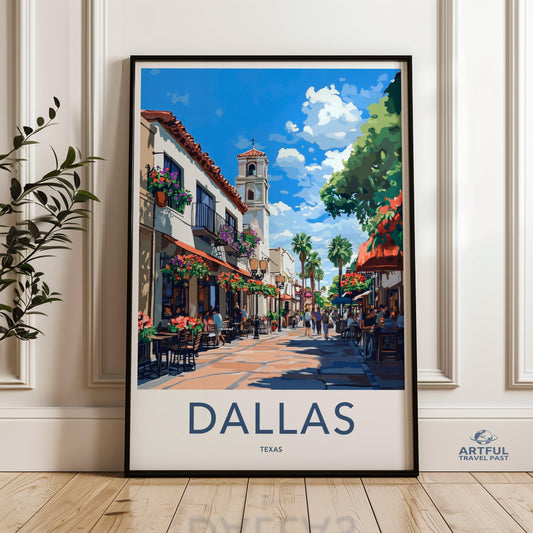 Dallas Poster - Texas Wall Art