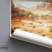 Damaraland Poster - Namibia Wall Art