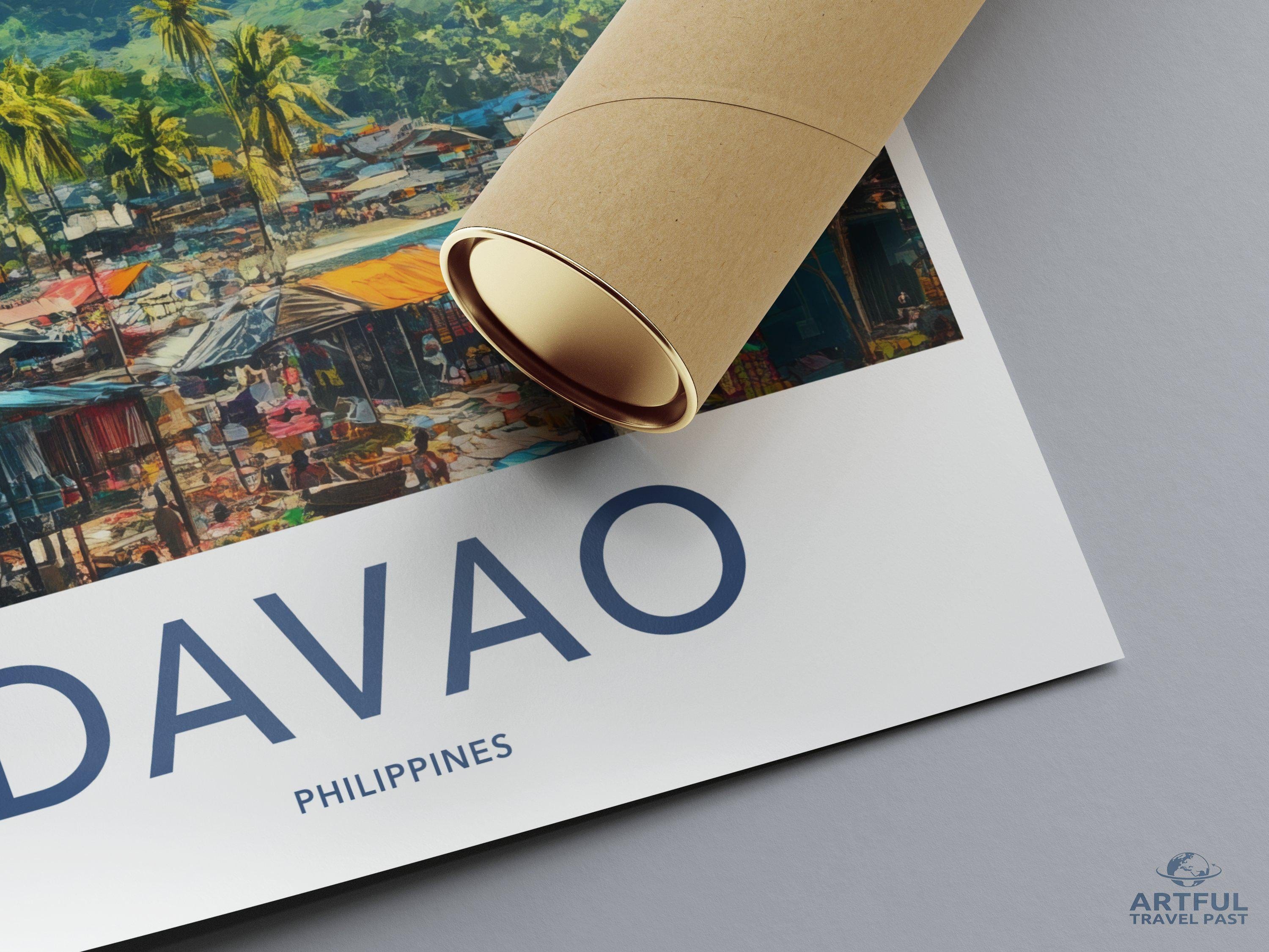 Davao Poster - Philippines Wall Art