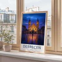 Debrecen Poster | Hungary Wall Art | Eastern Europe Decor