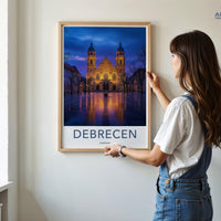 Debrecen Poster | Hungary Wall Art | Eastern Europe Decor