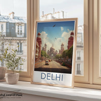Delhi Poster | Delhi Wall Art | India Decor
