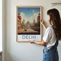 Delhi Poster | Delhi Wall Art | India Decor