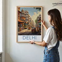 Delhi Poster | India Wall Art | South Asia Decor