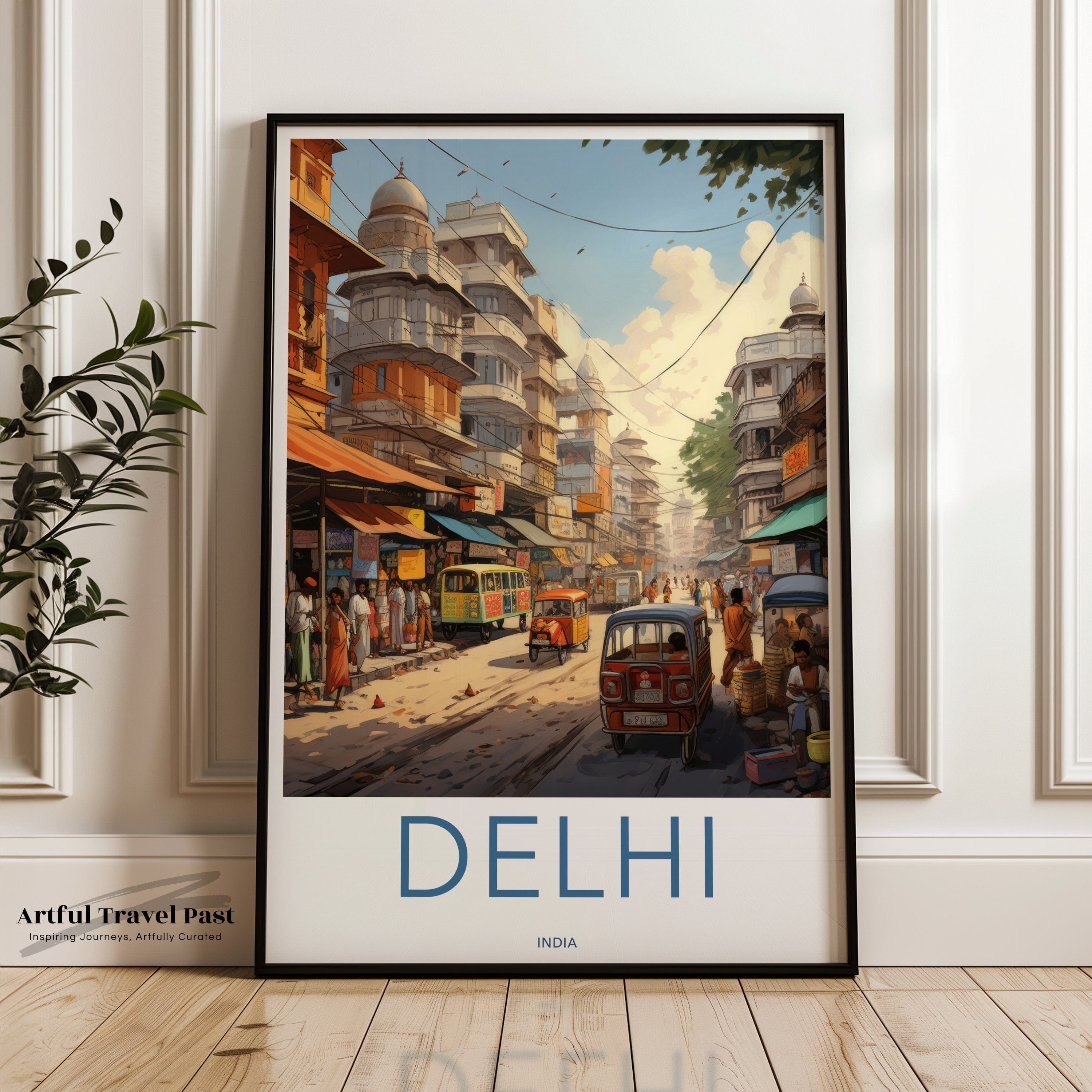 Delhi Poster | India Wall Art | South Asia Decor