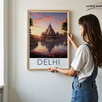 Delhi Poster | India Wall Art | South Asia Decor