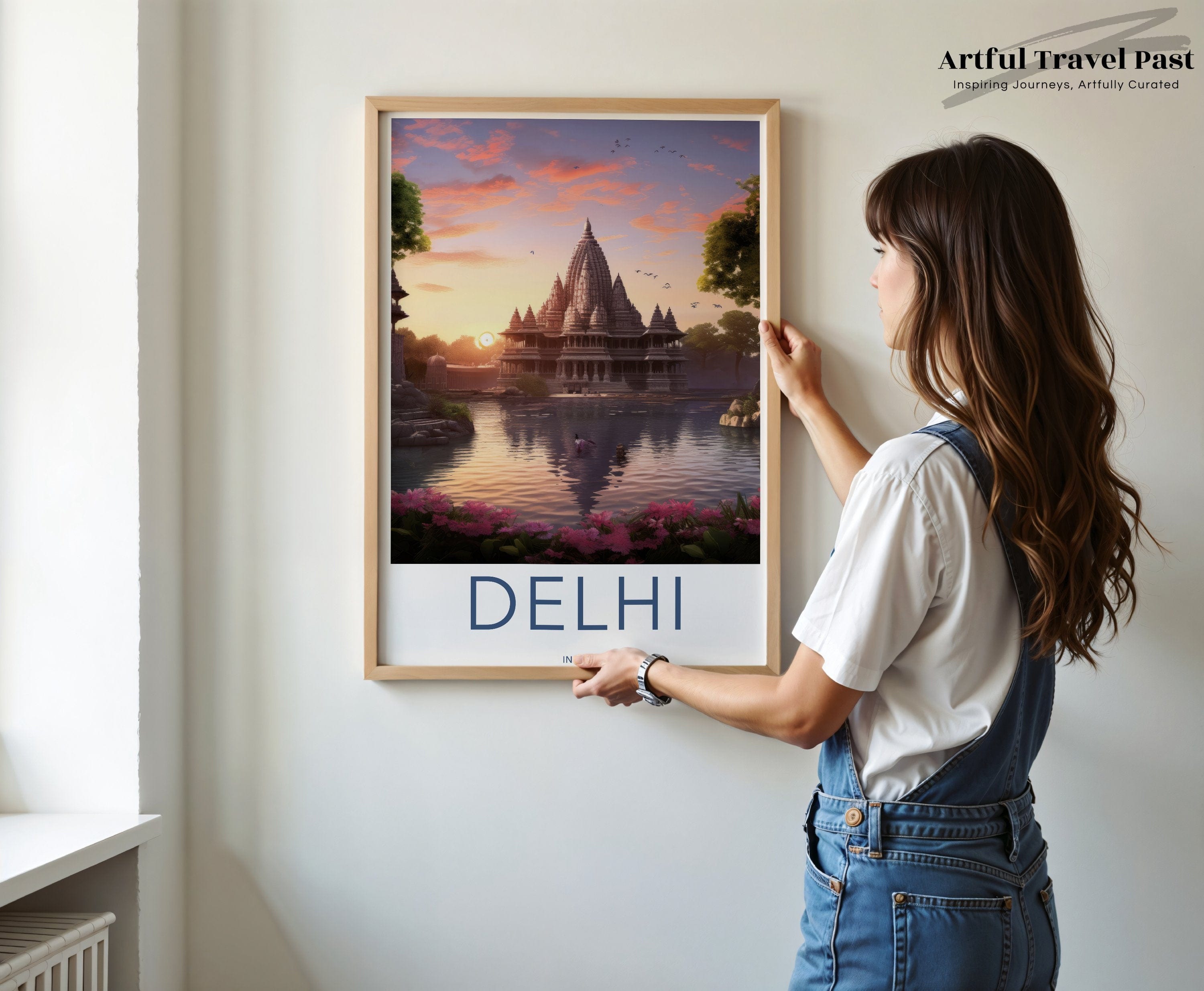 Delhi Poster | India Wall Art | South Asia Decor