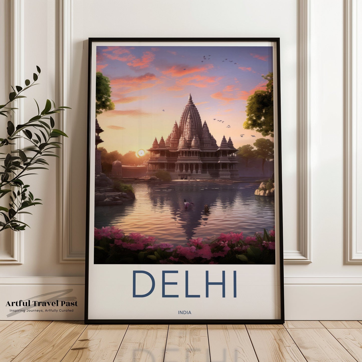 Delhi Poster | India Wall Art | South Asia Decor