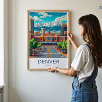 Denver Poster - Colorado Wall Art