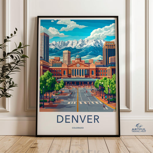 Denver Poster - Colorado Wall Art