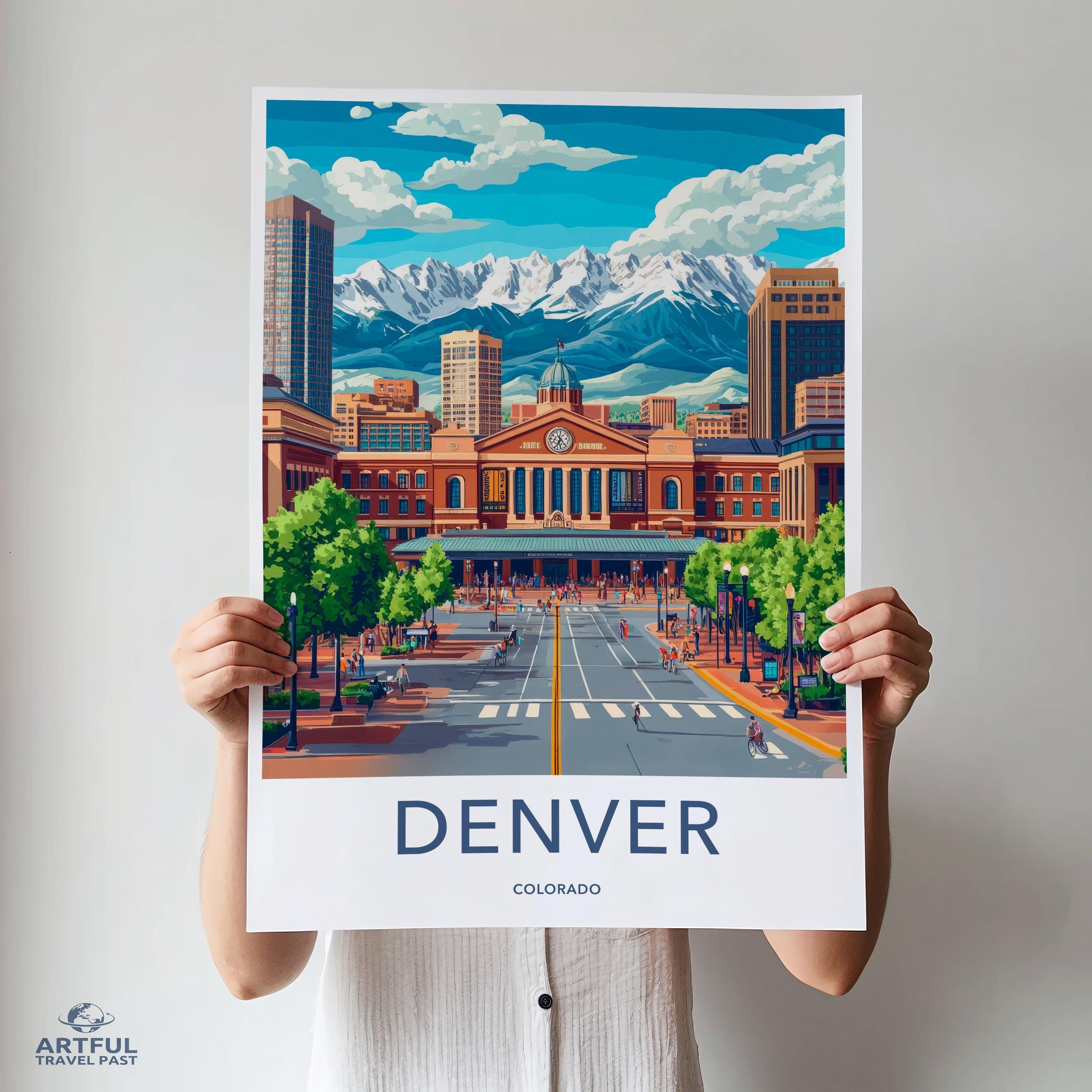 Denver Poster - Colorado Wall Art