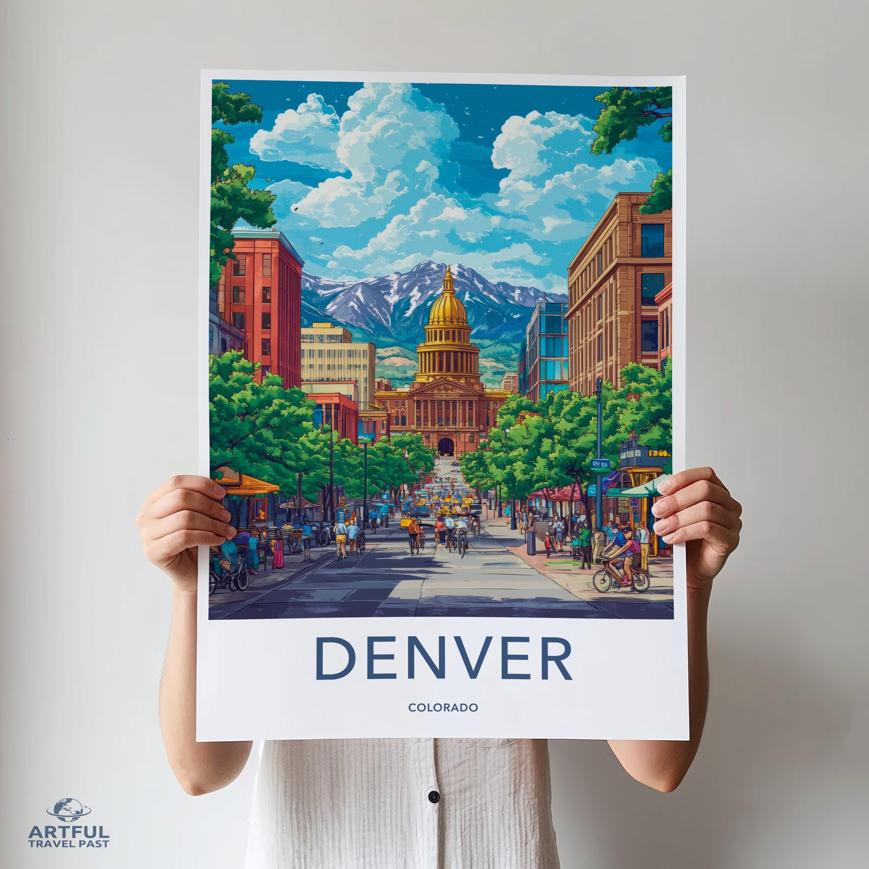 Denver Poster - Colorado Wall Art