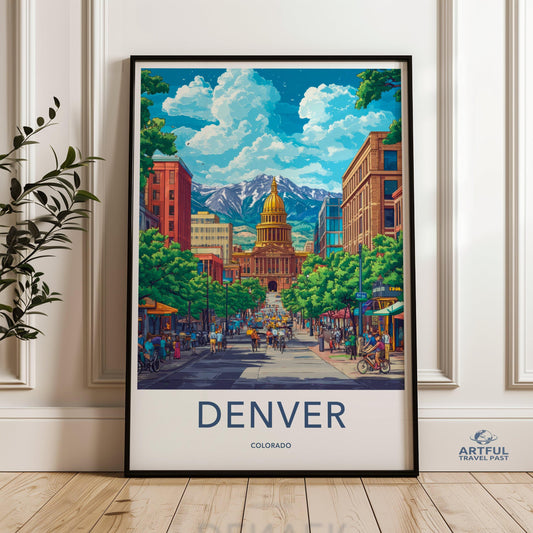 Denver Poster - Colorado Wall Art