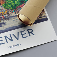 Denver Poster - Colorado Wall Art